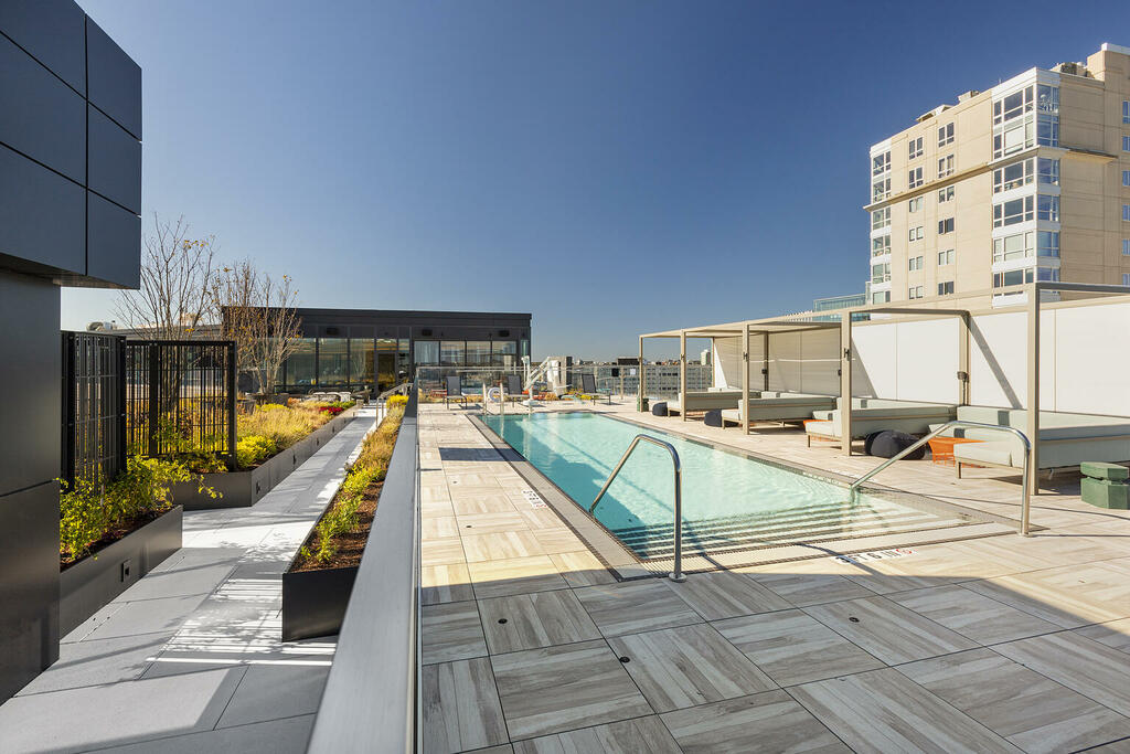 Seaport Parcel K Hotel with pool deck in Boston, Massachusetts 